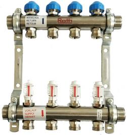 1 in. Hydronic Branch Manifold 87 psi Stainless Steel
