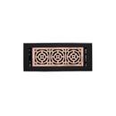 Signature Hardware Matte Black/Antique Copper 5-1/2 x 15-1/2 in. Residential Floor Register Solid Brass 