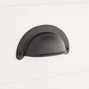 Signature Hardware Matte Black 2-3/4 in. Solid Brass D-shaped Pull 