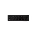 Signature Hardware Matte Black 4 in. Residential Floor Register Matte Black Solid Brass 