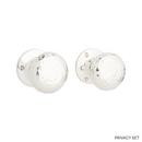 Signature Hardware Polished Nickel 2-1/4 in. Solid Brass Privacy Door Knob Set 