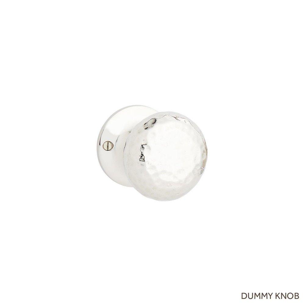 Signature Hardware Polished Nickel 2-1/4 in. Solid Brass Dummy Door Knob 