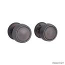 Signature Hardware Oil Rubbed Bronze 2-3/8 in. Solid Brass Privacy Door Knob Set 