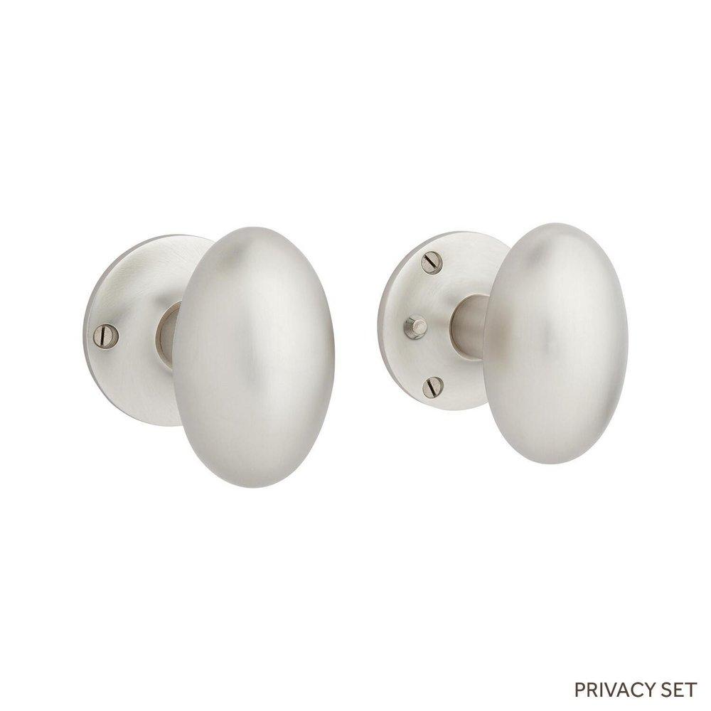 Signature Hardware Antique Brass 2-7/8 in. Solid Brass Privacy Door Knob Set 