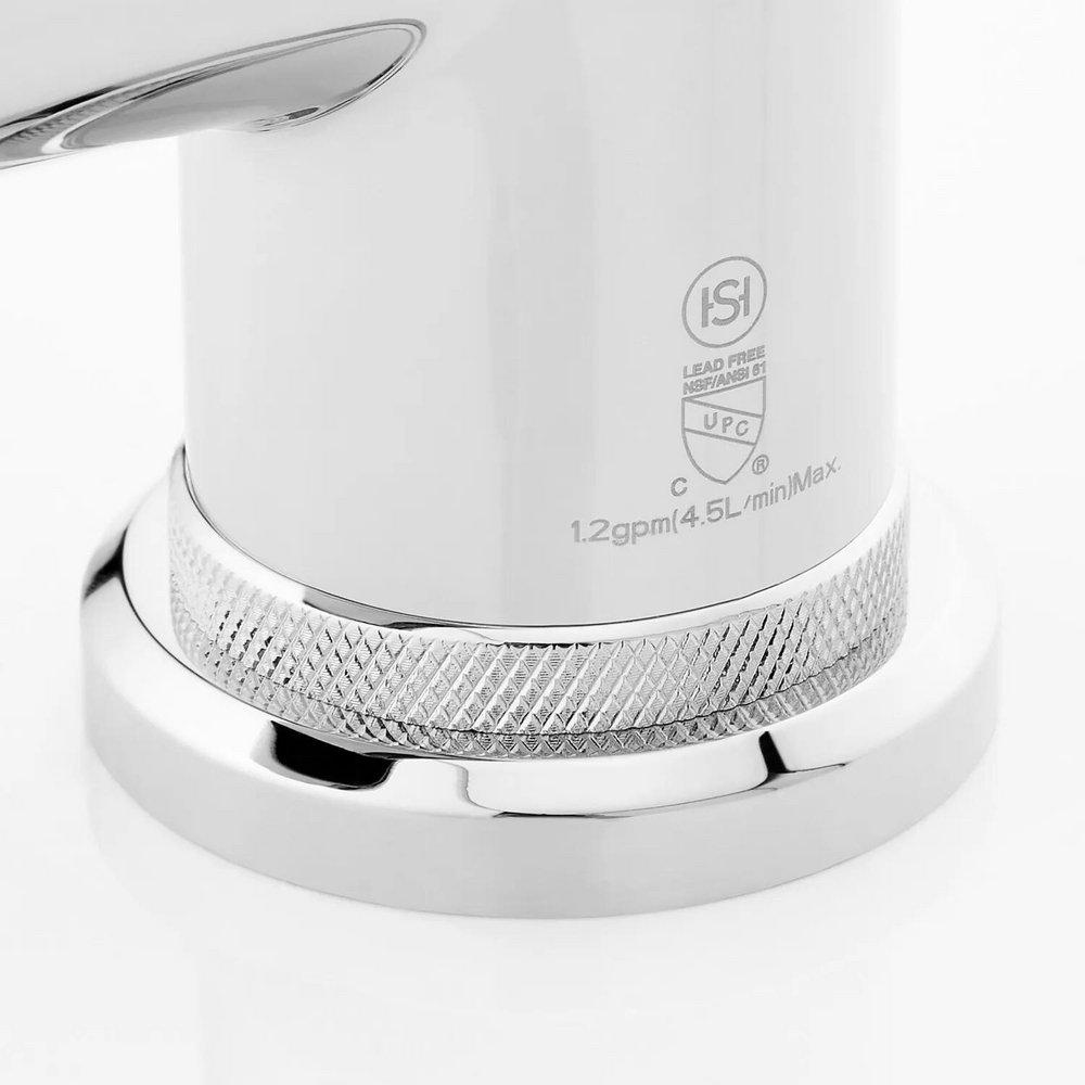 Signature Hardware Chrome Single Handle Monoblock Bathroom Sink Faucet 