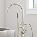 Signature Hardware Polished Nickel Two Handle Widespread Bathroom Sink Faucet 