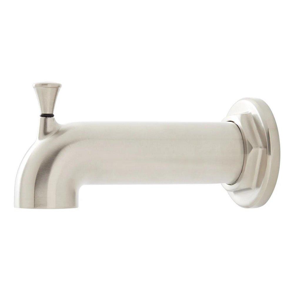 Signature Hardware Brushed Nickel 5-3/4 in. Brass Tub Spout 
