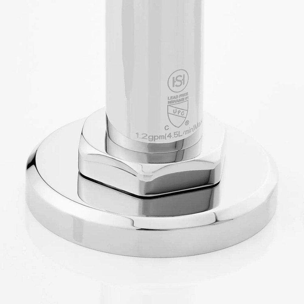 Signature Hardware Chrome Two Handle Widespread Bathroom Sink Faucet 