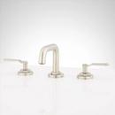 Signature Hardware Brushed Nickel Two Handle Widespread Bathroom Sink Faucet 