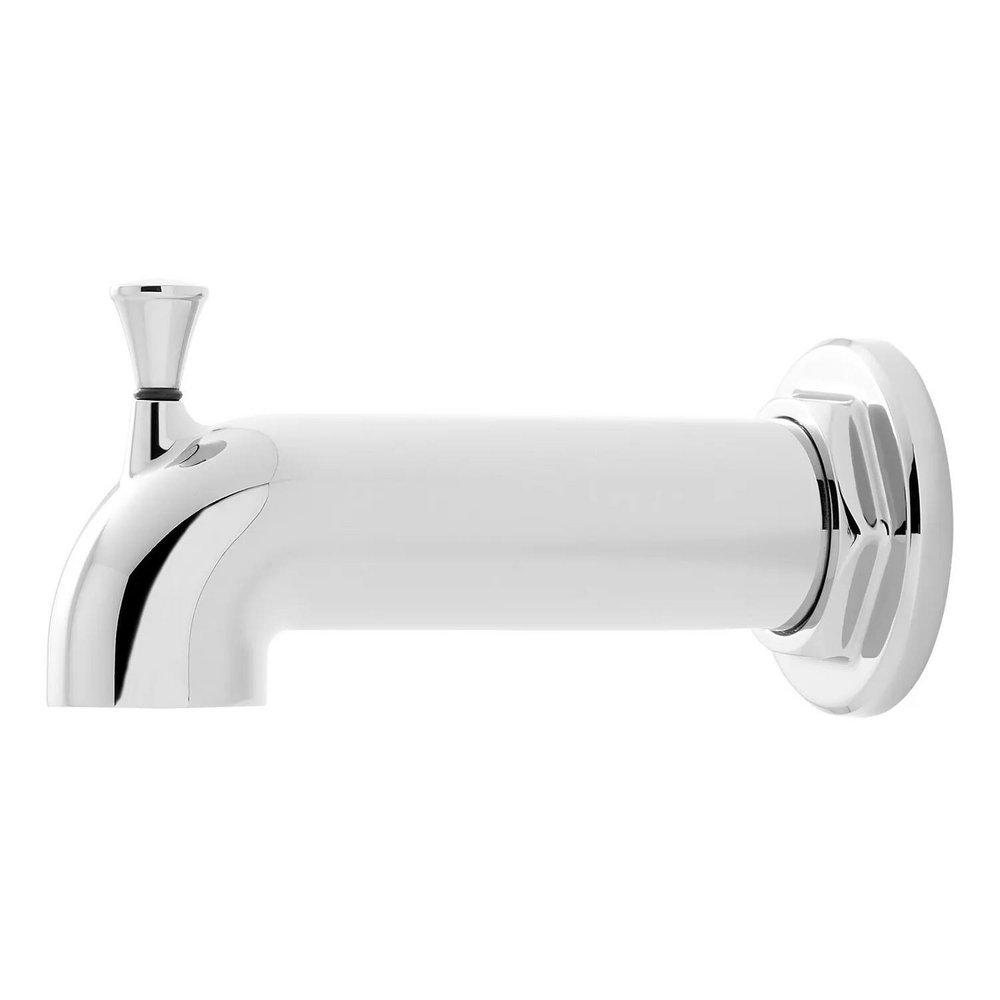 Signature Hardware Chrome 5-3/4 in. Brass Tub Spout 