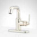 Signature Hardware Polished Nickel Single Handle Monoblock Bathroom Sink Faucet 