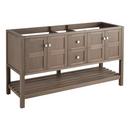 Signature Hardware Ash Brown 60 in. Floor Mount Vanity 