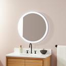 30 x 30 in. Round LED Mirror 