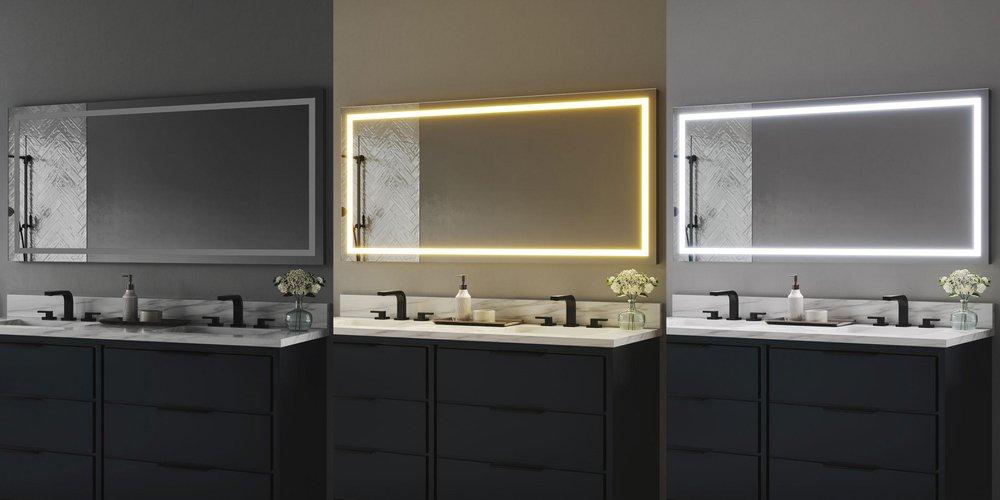 60 x 28 in. Rectangular LED Mirror 