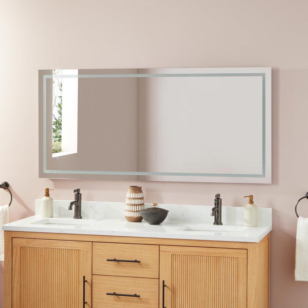 60 x 28 in. Rectangular LED Mirror 