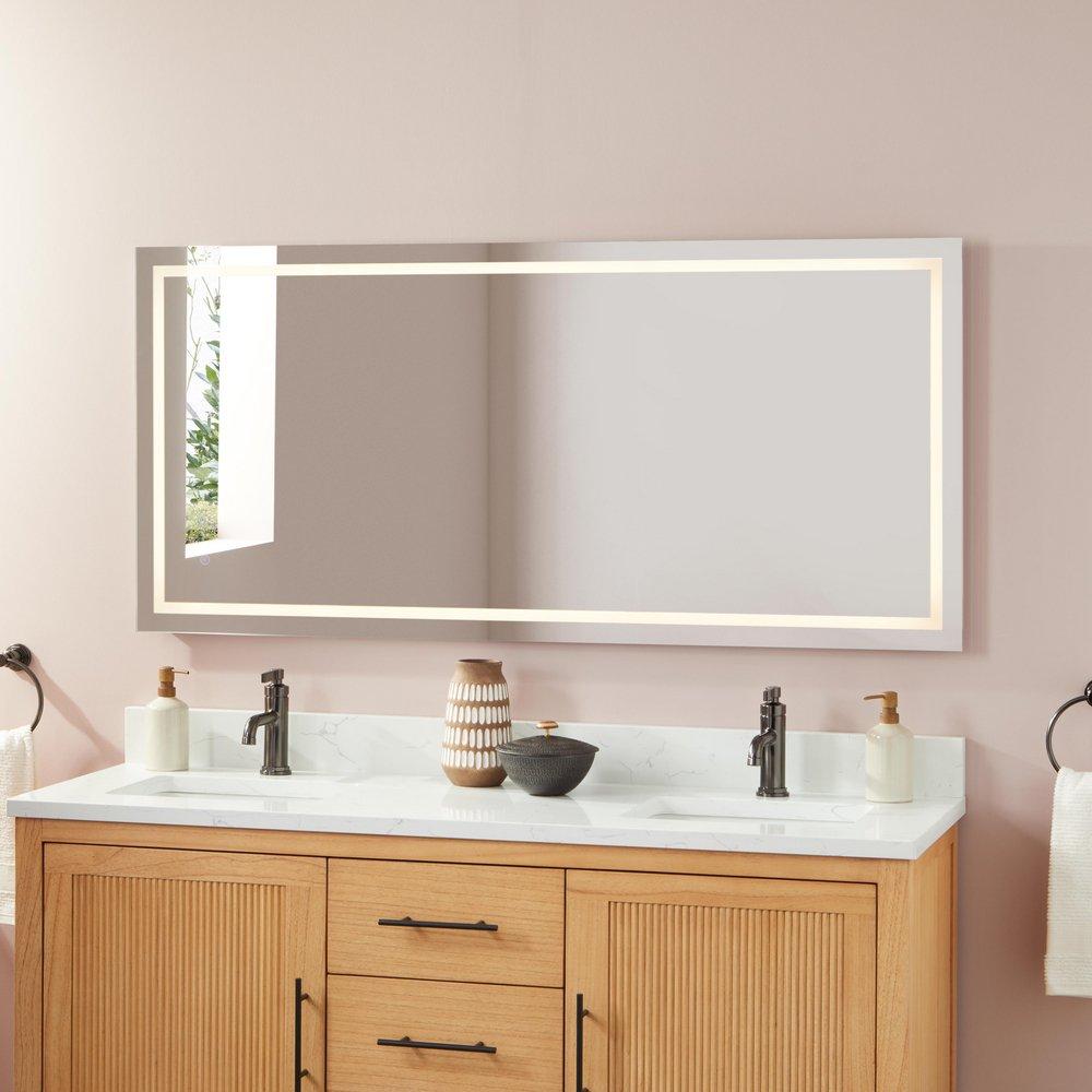 60 x 28 in. Rectangular LED Mirror 