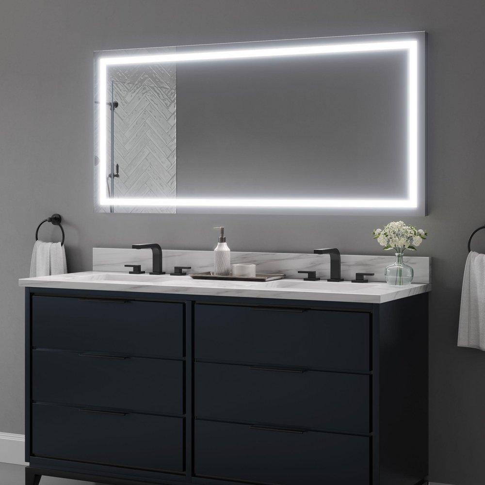 60 x 28 in. Rectangular LED Mirror 