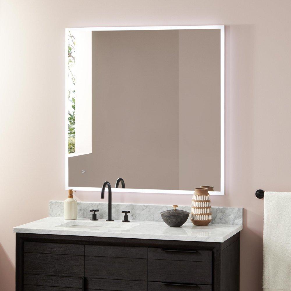 Signature Hardware 40 x 40 in. Square LED Mirror Ferguson