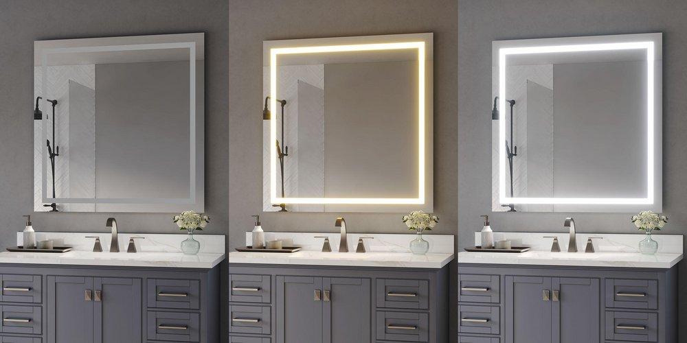 40 x 40 in. Square LED Mirror 