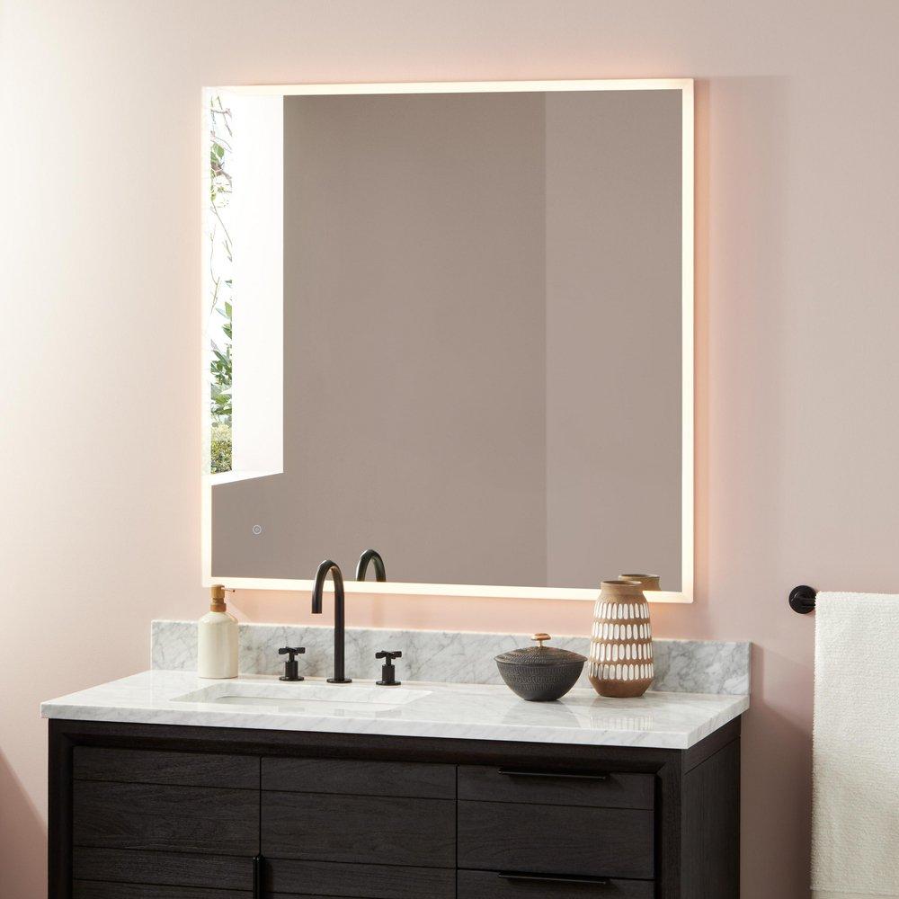 40 x 40 in. Square LED Mirror 