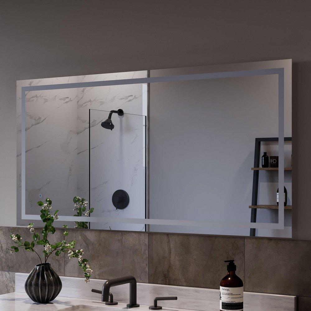 48 x 24 in. Retangular LED Mirror 