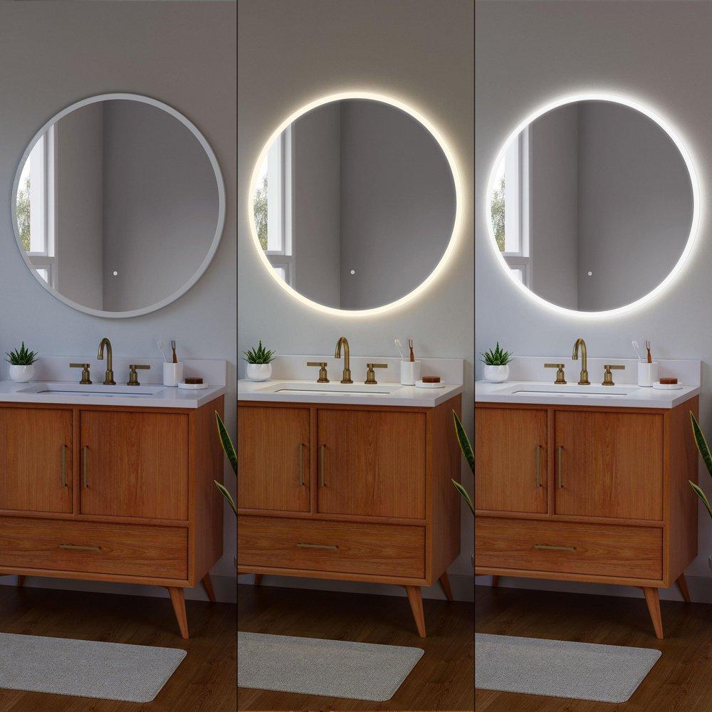 36 x 36 in. Round LED Mirror 