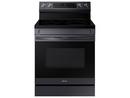 Samsung Fingerprint Resistant Black Stainless Steel 29-15/16 in. 6.3 cu. ft. 5-Burner Radiant Freestanding Range 
