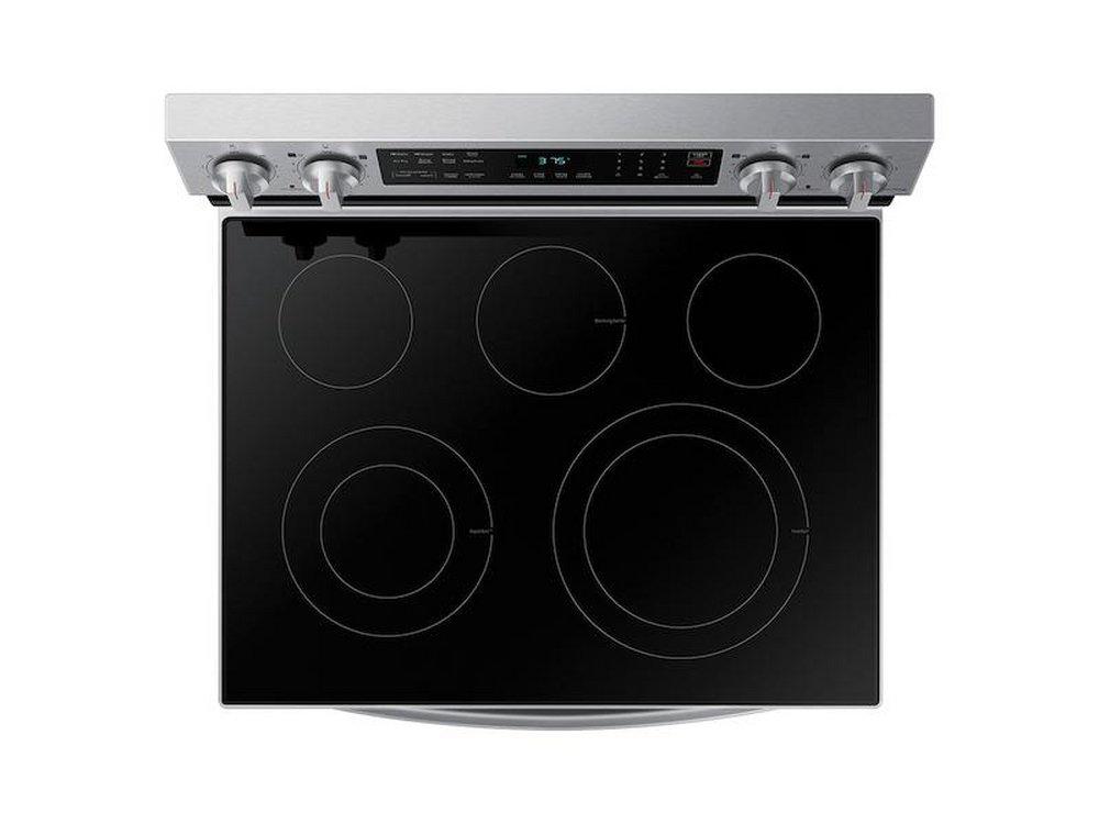Samsung Fingerprint Resistant Stainless Steel 29-15/16 in. 6.3 cu. ft. 5-Burner Radiant Freestanding Range 