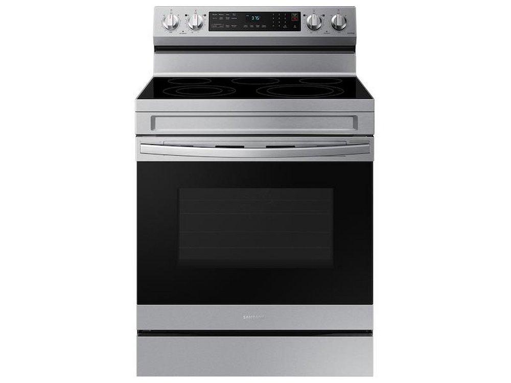 Samsung Fingerprint Resistant Stainless Steel 29-15/16 in. 6.3 cu. ft. 5-Burner Radiant Freestanding Range 