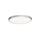 1-1/8 in. 27.5W 1-Light Integrated LED Flush Mount Ceiling Fixture in Burnished Nickel