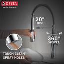 Delta Faucet Chrome Single Handle Pull Down Kitchen Faucet 