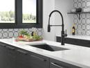 Delta Faucet Matte Black Single Handle Pull Down Kitchen Faucet 
