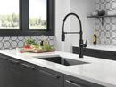 Delta Faucet Matte Black Single Handle Pull Down Kitchen Faucet 