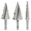 1/2 - 1-1/8 x 1/4 in. Hex Drill Bit 3-Piece