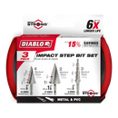 Diablo Tools 1/2 - 1-1/8 in. Hex Drill Bit 3-Piece 
