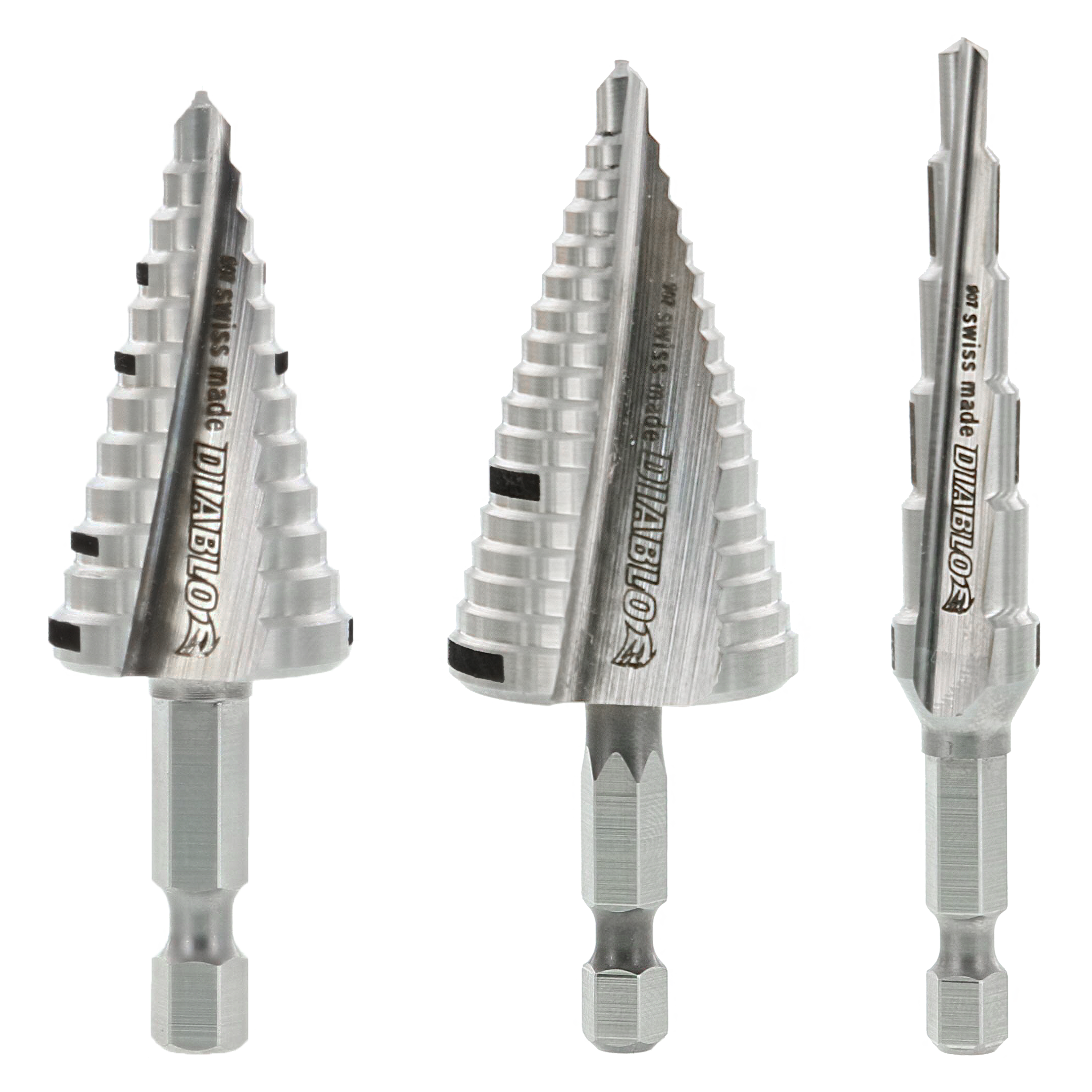 Diablo Tools 1/2 - 1-1/8 in. Hex Drill Bit 3-Piece 