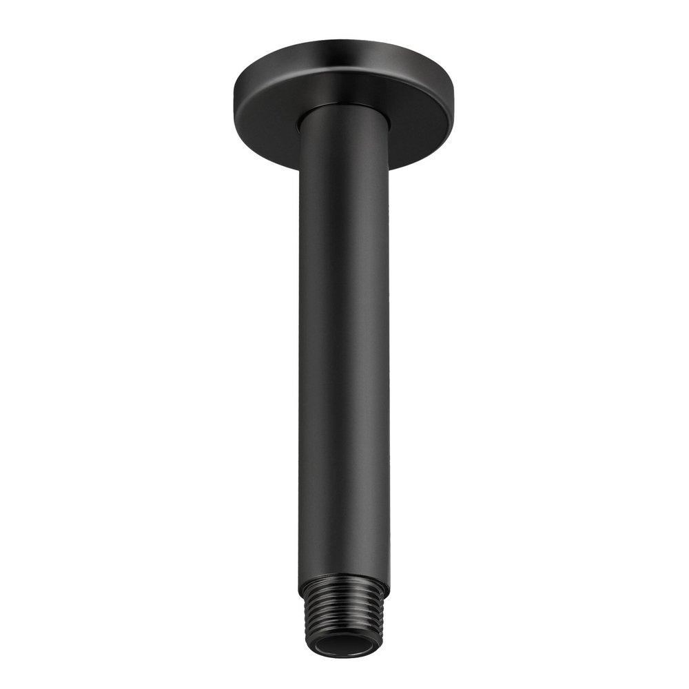 Miseno Flat Black 1/2 in. Brass NPT Shower Arm 