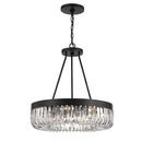 60W 8-Light 1-Tier Chandelier in Charcoal Bronze