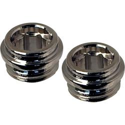 970-510 1/2 x 20 Faucet Seat Polished Chrome 2-Pack