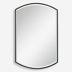 38 x 1 x 24 in. Framed Mirror Rectangular in Satin Black