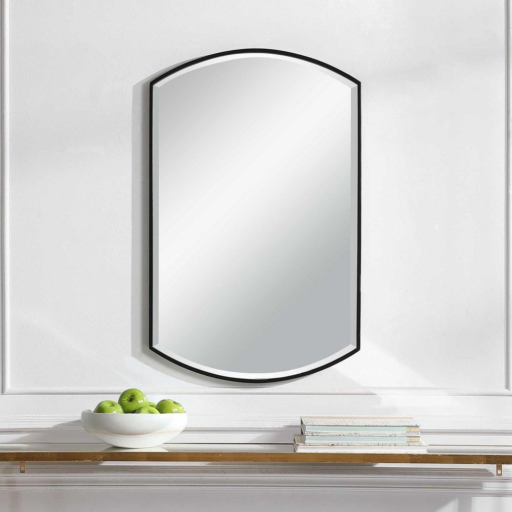 Uttermost Company Satin Black 1 x 24 in. Framed Mirror Rectangular in Satin Black 