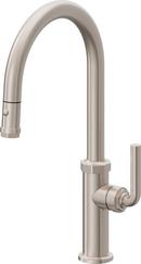 Single Handle Pull Down Kitchen Faucet in Satin Nickel