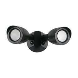 8-4/25 x 4-27/50 in. 20W 2-Light 1900 Lumens 3000 Kelvin Contemporary LED Security & Flood Light in Black