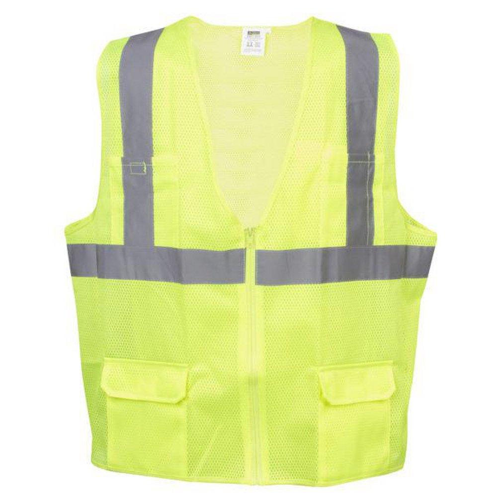 Size 3XL Polyster Safety Vest in Lime 