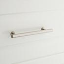 Signature Hardware Brushed Nickel 6 in. Adjustable Solid Brass Round Drawer Pull 