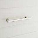 Signature Hardware Polished Nickel 6 in. Adjustable Solid Brass Round Drawer Pull 