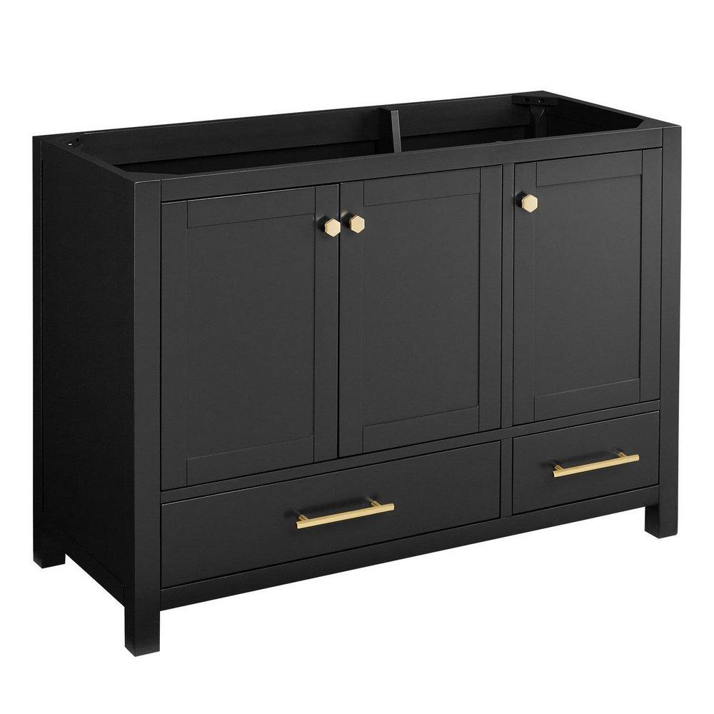 Signature Hardware Black 48 in. Floor Mount Vanity 