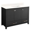 Signature Hardware Black 48 in. Floor Mount Vanity 