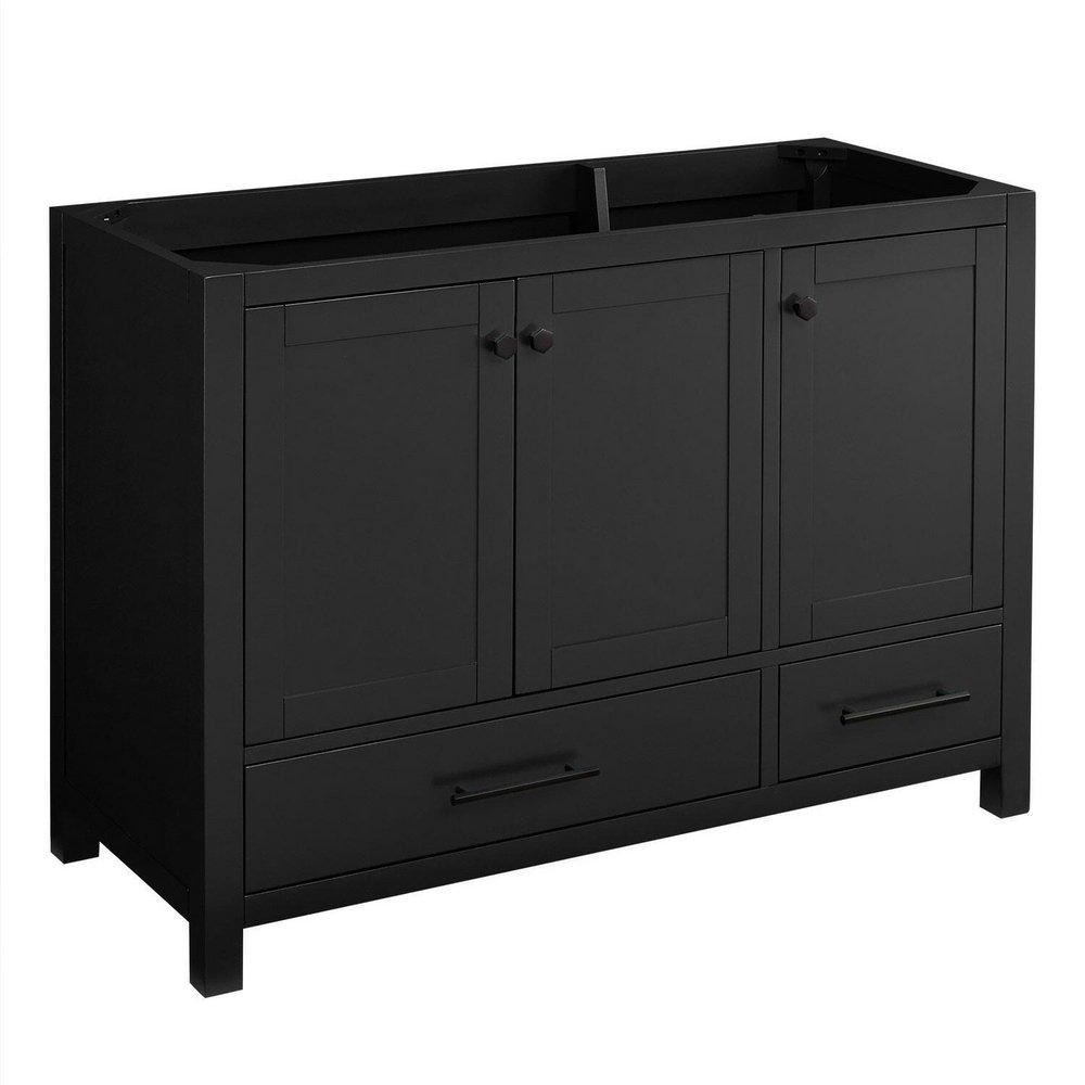 Signature Hardware Black 48 in. Floor Mount Vanity 