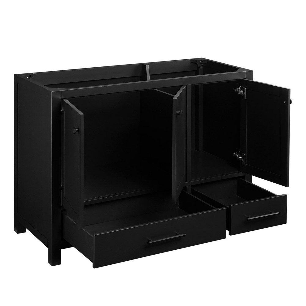 Signature Hardware Black 48 in. Floor Mount Vanity 
